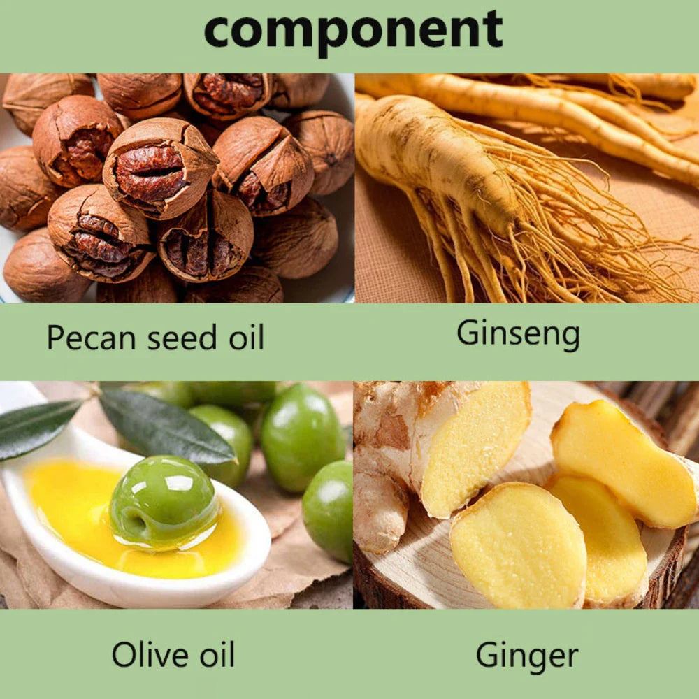 Pure Natural Herbal Hair Dye Shampoo – 5-Minute Gray & White Hair Color, Non-Irritating Hair Repair for Men & Women