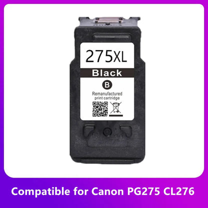 Remanufactured Canon 275XL 276XL Ink Cartridges Set – PG275 CL276 Compatible Printer Ink for Canon TS3522, TS3520 & TR4720