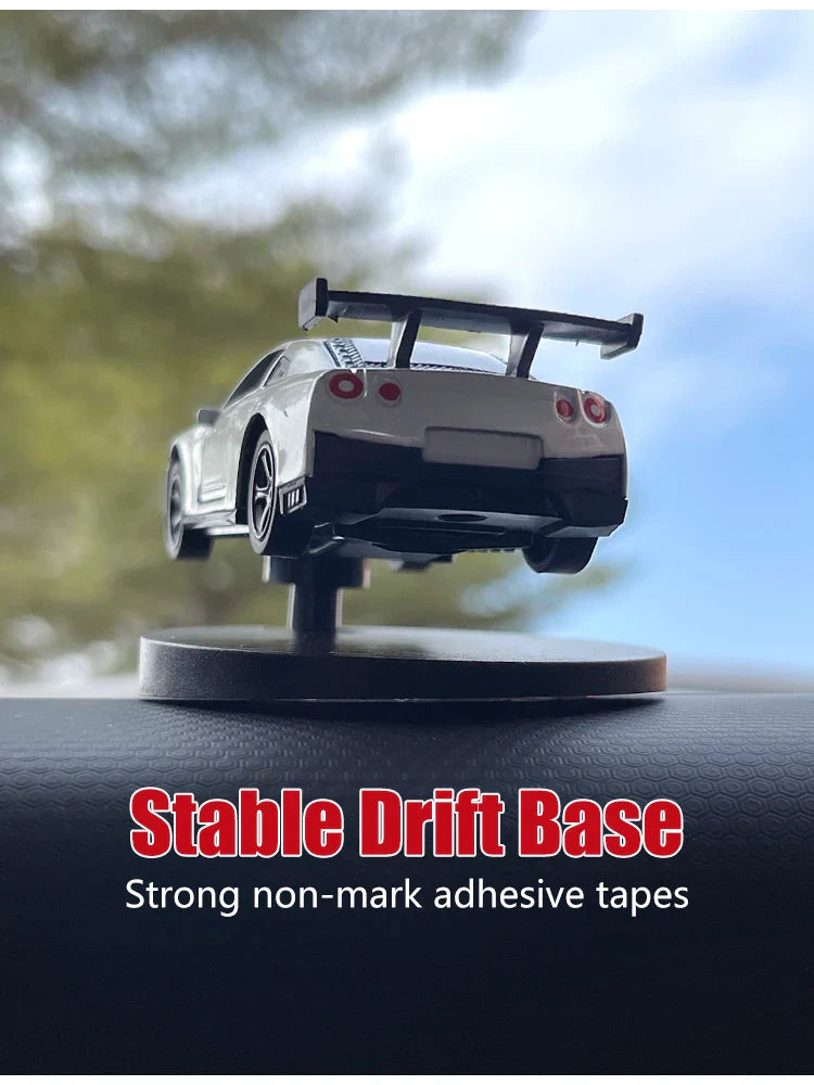 Drift Car Dashboard Toy Model — Swinging Sports Race Car Ornament for Interior Decor & Fun Accessories for Men