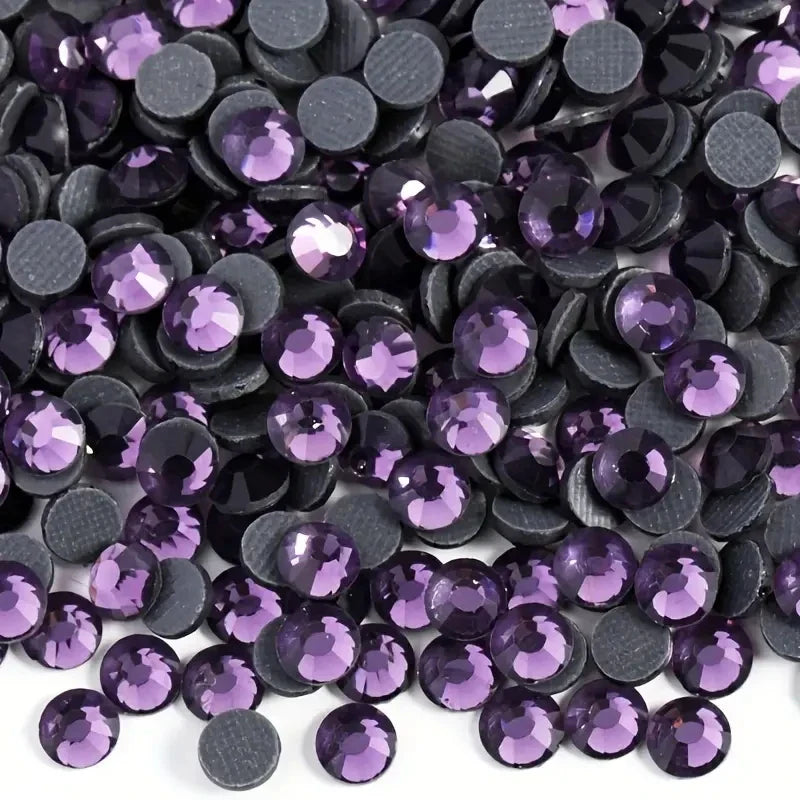 Bobohoo HotFix Crystal Rhinestones SS6-SS30 – Glitter Iron-On Strass Gems for Clothing, Dresses & DIY Crafts