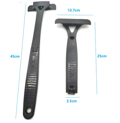 Men’s Back Shaver Razor – Safety Long Handle Foldable Hair Trimmer for Body, Legs & Back Hair Removal