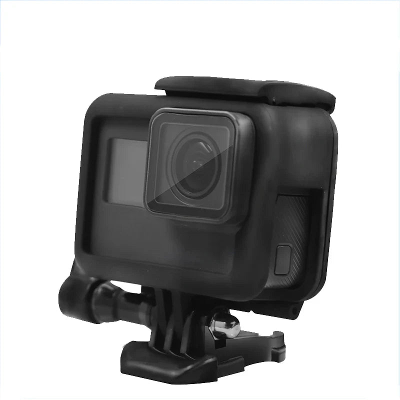 Protective Plastic Frame Case for GoPro Hero 5/6/7 Black – Durable Action Camera Cage Housing Shell Replacement Accessory for Mounting & Protection