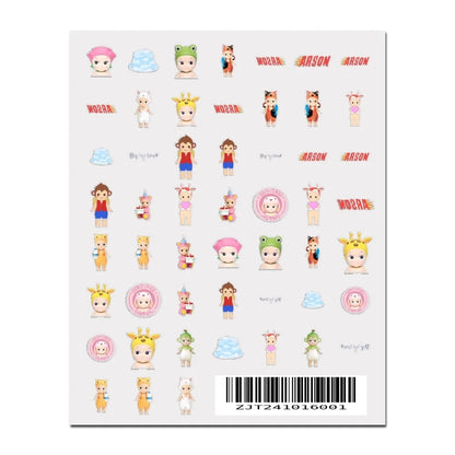S-Sonnies Angels 3D Nail Art Stickers - Cartoon Adhesive Decal Stickers for Manicure & Nail Parts