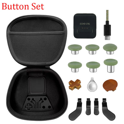 Xbox Elite Series 2 Controller Replacement Housing Shell Kit – Front & Back Case, LB/RB Buttons, Grips & Carry Bag Set