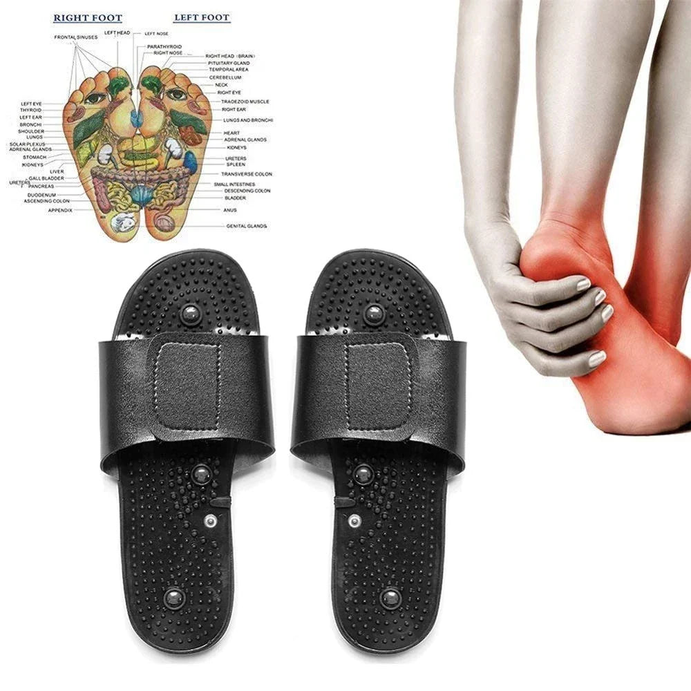 Foot Massage Slippers — Reflexology TENS & EMS Acupuncture Therapy for Feet Relaxation and Body Massage