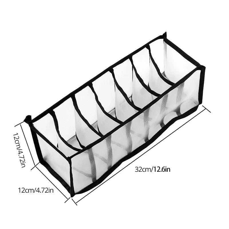 Foldable Underwear Drawer Organizer – Closet Storage Box & Divider for Socks, Bras, and Underpants
