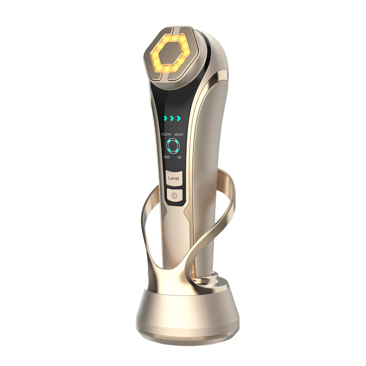 New RF Facial Lifting & Firming Beauty Device - EMS Microcurrent Rejuvenation, Home Face Care Tool, Perfect Gift Idea        4o