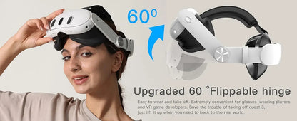 Adjustable Head Strap for Meta Quest 3S VR – Replacement Elite Strap for Enhanced Comfort, Quest 3 Accessories