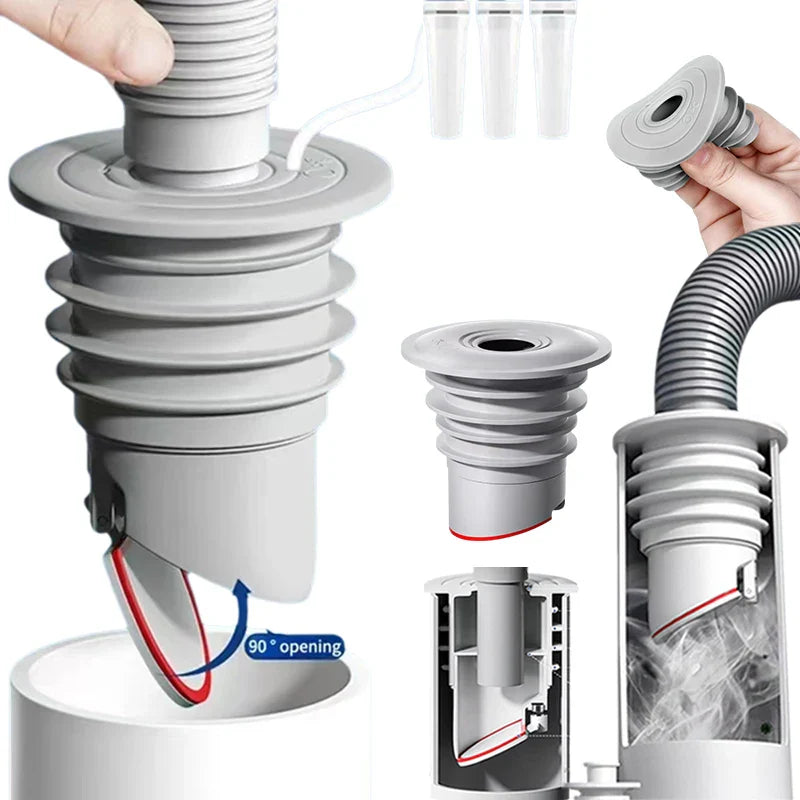 Silicone Bathroom & Kitchen Sink Seal Ring – Anti-Odor, Leak-Proof Floor Drain & Washing Machine Pipe Connector