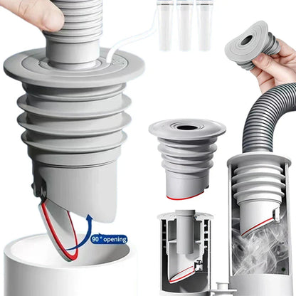 Silicone Bathroom & Kitchen Sink Seal Ring – Anti-Odor, Leak-Proof Floor Drain & Washing Machine Pipe Connector