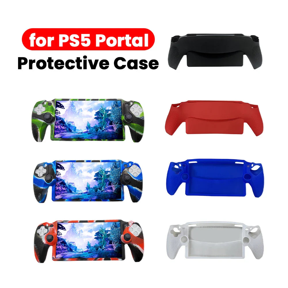 Silicone Protective Case for PS5 Portal — Non-Slip Soft Cover Sleeve for Handheld Game Console