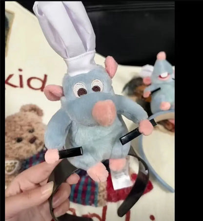 Disney Ratatouille Plush Hairband – Cartoon Headband for Girls’ Birthday & Creative Decor