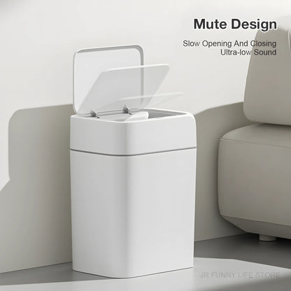 Smart Sensor Trash Can - 12/16L Automatic Anti-Odor Electric Waste Bin for Bathroom & Toilet