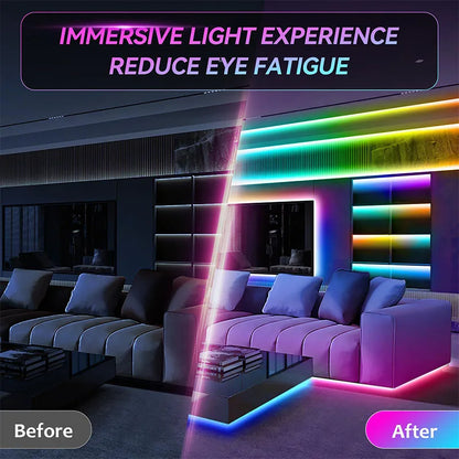 RGB LED Light Strip - USB 5V TV Backlight Flexible Lamp With APP Remote Control for Party Decor