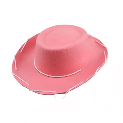 Adjustable Western Cowboy Hat for Kids – Felt Cosplay, Costume Prop, Cowgirl & Princess Party Hat