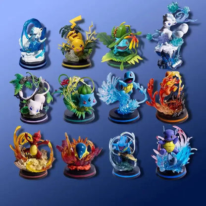 Pokemon Vulpix Anime Figure – PVC Scene Version Collectible Toy Mystery Surprise Box Gift for Kids