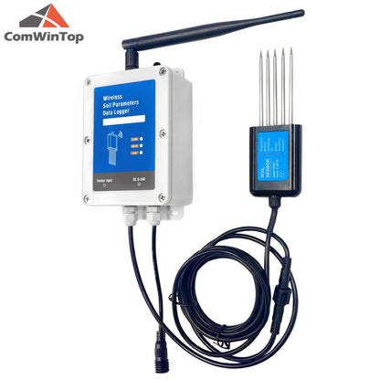 7-in-1 Smart Soil Sensor with WiFi/4G Data Logger – Moisture, Temperature, EC, pH & NPK Monitor with Built-In Battery