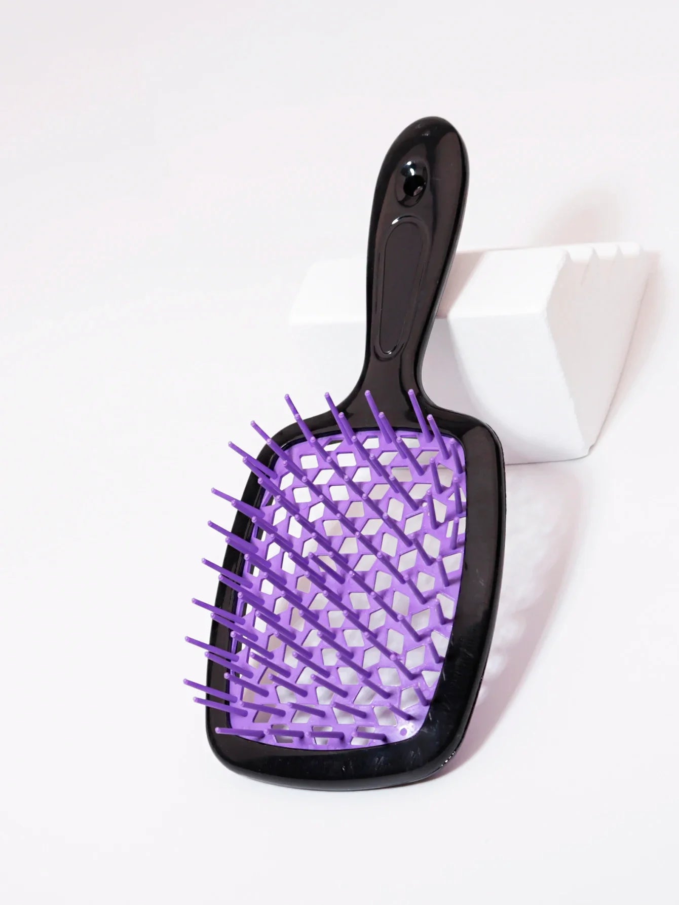 Tangled Hair Combing Massage Brush — Hollow Curly Hair Salon Brush for Real Hair & Wigs