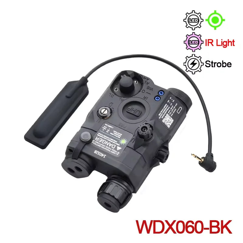 PEQ-15 Tactical SureFire M600C/M300A Flashlight — AR15 Airsoft Dual Control Switch with Red/Green/Blue Laser, Hunting Accessory