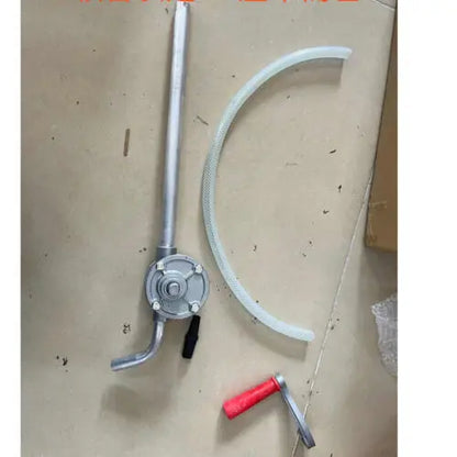 Hand Crank Oil & Diesel Barrel Pump – Aluminum Transfer Pump with Multimeter, Manual Crank for Easy Fuel Transfer