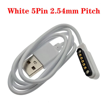 Magnetic Pogo Pin Connector Set – 2/4/5 Pin Spring-Loaded Male & Female DC Charging Power Socket for Secure Magnetic Connection Cable Adapter