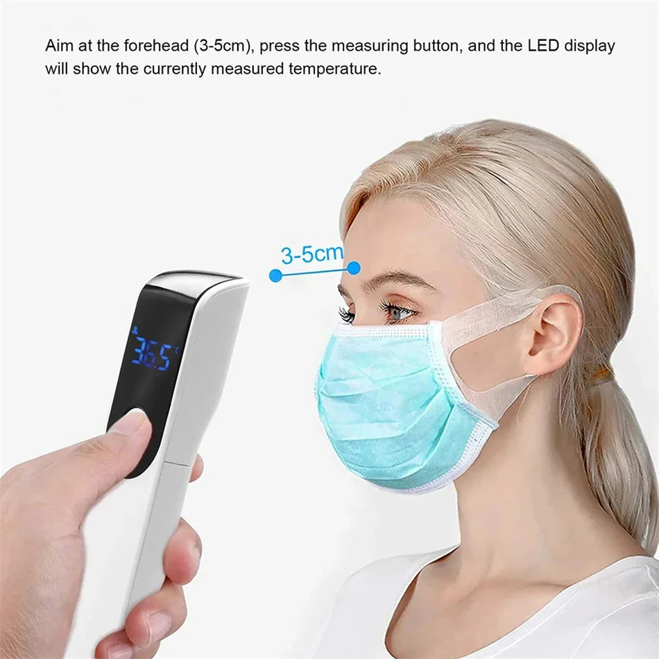 Celsius Display Digital Infrared Thermometer | Non-Contact Medical Temperature Gun Hygrometer