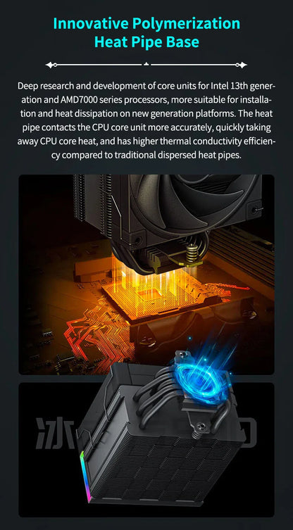 DeepCool AK500S Digital Display CPU Cooler - 5 Heat Pipes, 240W TDP, Compatible with LGA1700/1200/115X/AM4/AM5