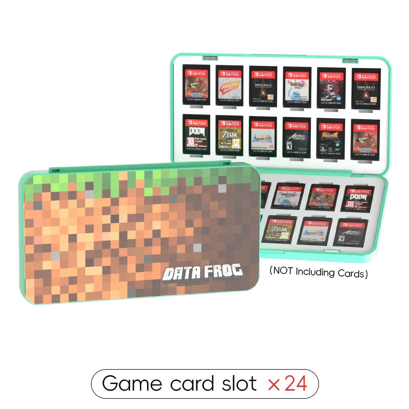 DATA FROG 24-in-1 Game Card Case – Hard Shell Storage Box for Nintendo Switch/Lite/OLED Accessories