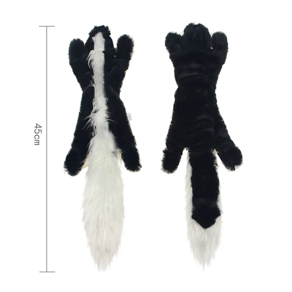 5-Pack Stuffingless Dog Toys – Funny Animal Plush Chew Toys with Squeakers & Crinkle for Dogs