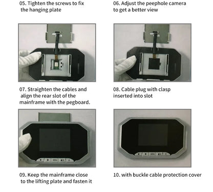 2.4" Smart Digital Door Viewer — 120° HD Security Camera, 240x320 Visual Doorbell, 300K Pixels