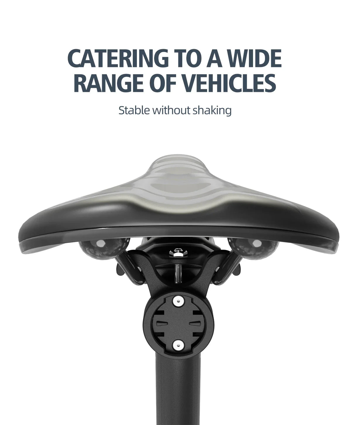 CYCLAMI S11 Bicycle Saddle Lamp Mount — Bike Taillight Seatpost Holder Bracket for Garmin Radar RT510, RTL515, RVR315, L308, L508, TL30