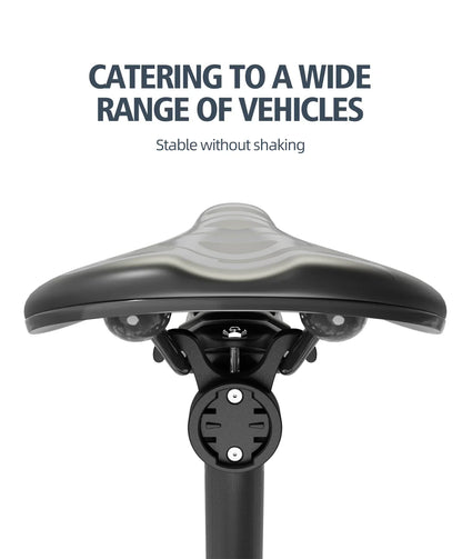 CYCLAMI S11 Bicycle Saddle Lamp Mount — Bike Taillight Seatpost Holder Bracket for Garmin Radar RT510, RTL515, RVR315, L308, L508, TL30