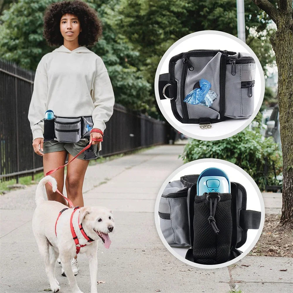 Pet Dog Training Treat Bag - Portable Waist Pouch for Snacks, Feeding & Outdoor Walking