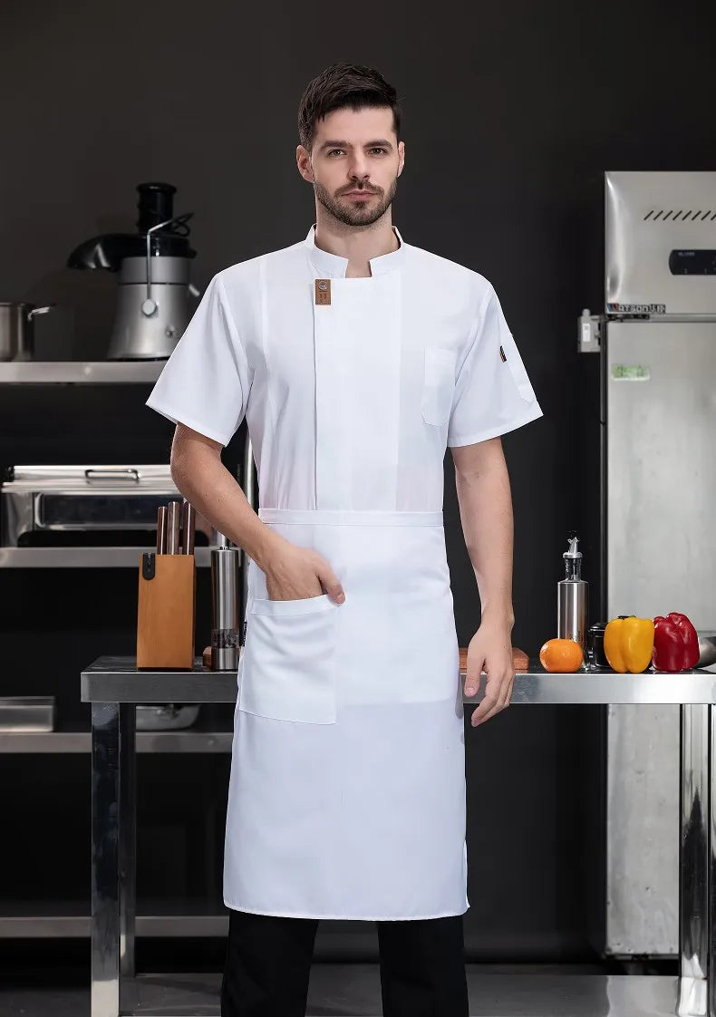 Unisex Chef Jacket – Summer Kitchen Shirt for Hotel, Restaurant, Bakery, Catering, and Cooking Uniforms