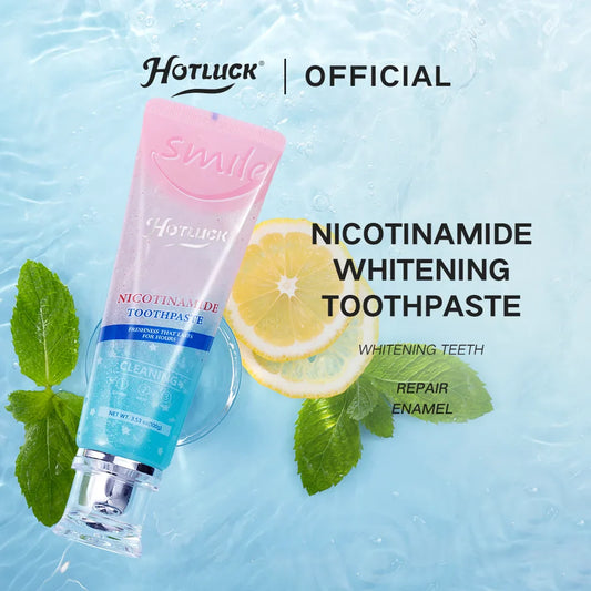 Hotluck Niacinamide Whitening Toothpaste – Intensive Triple Whitening for Fresh Breath & Dental Care