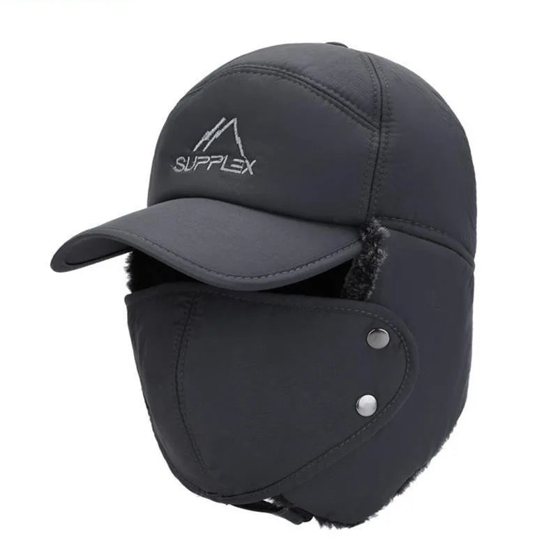 Winter Thickened Faux Fur Baseball Hat – Men’s & Women’s Skiing, Fishing, and Outdoor Cold Weather Hat