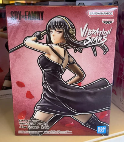 Original BANPRESTO Vibration Stars Loid & Yor Forger Figures – SPYxFAMILY Anime Model, Genuine Boxed Toy