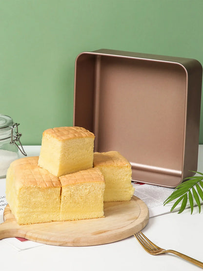 7/8/9 Inch Square Cake Mold – Sponge and Fluffy Cake Pan for Family Baking, Pastries, Cookies, and Chocolate Making