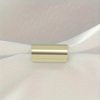 Simple Long Tube Geometric Stainless Steel Ear Cuff — Non-Piercing Jewelry for Men & Women Daily Wear