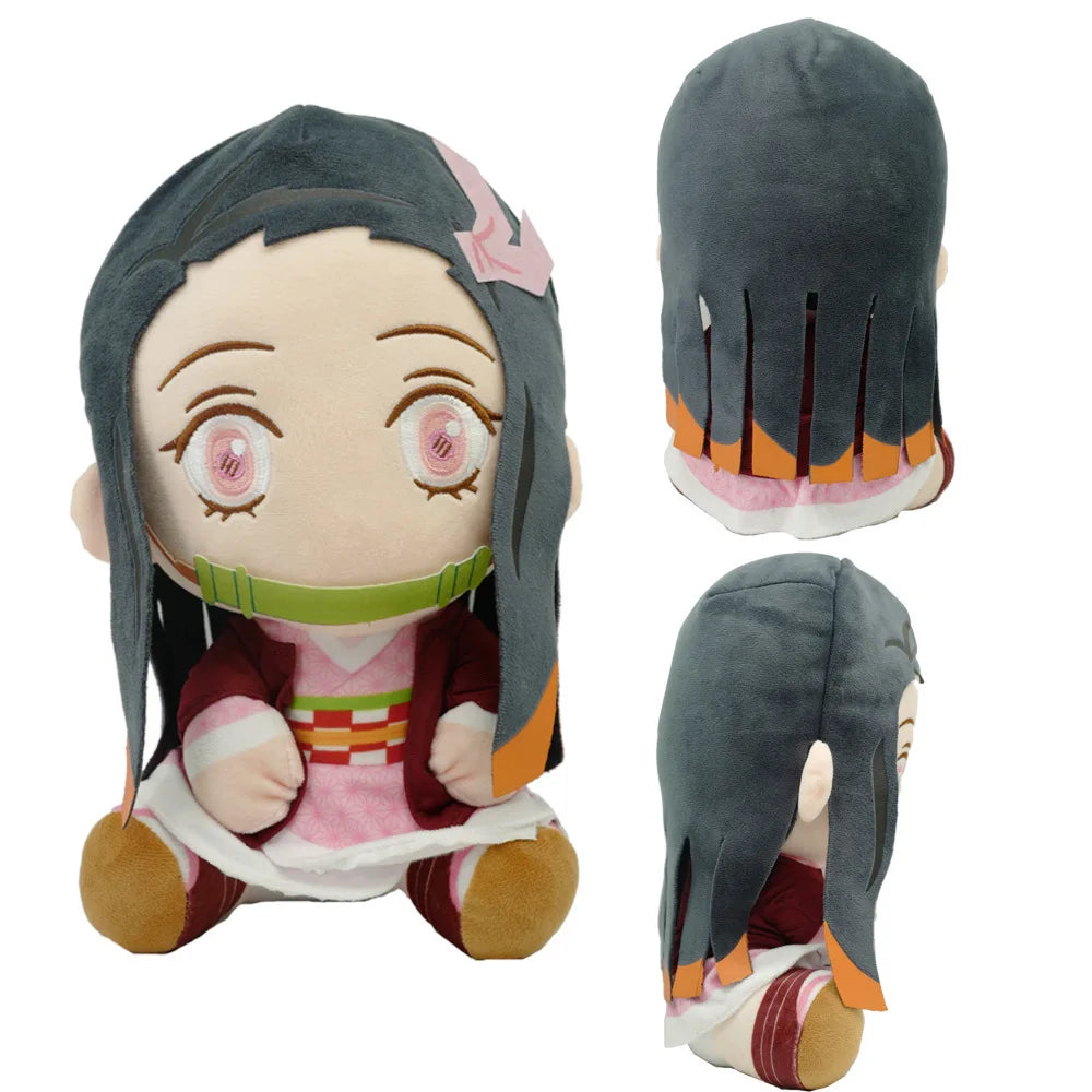 20cm Demon Slayer Plush Toys – Tomioka Giyu, Kamado Tanjirou, Nezuko & Zenitsu Anime Dolls, Perfect Gift for Women