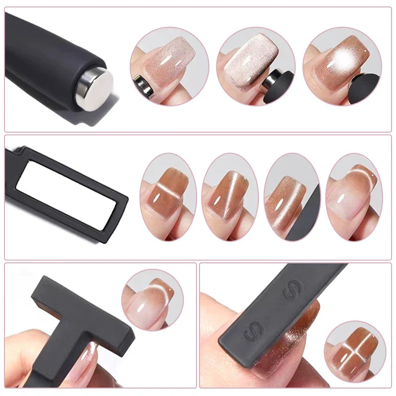 Cat Eye Nail Magnetic Stick – Heart-Shaped Magnet Tool for UV Gel Polish & Manicure Design