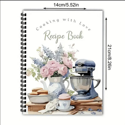 Cute Spiral Recipe Notebook – “My Favorite Recipe” Journal, Fun Kitchen Cookbook Organizer & Writing Notebook