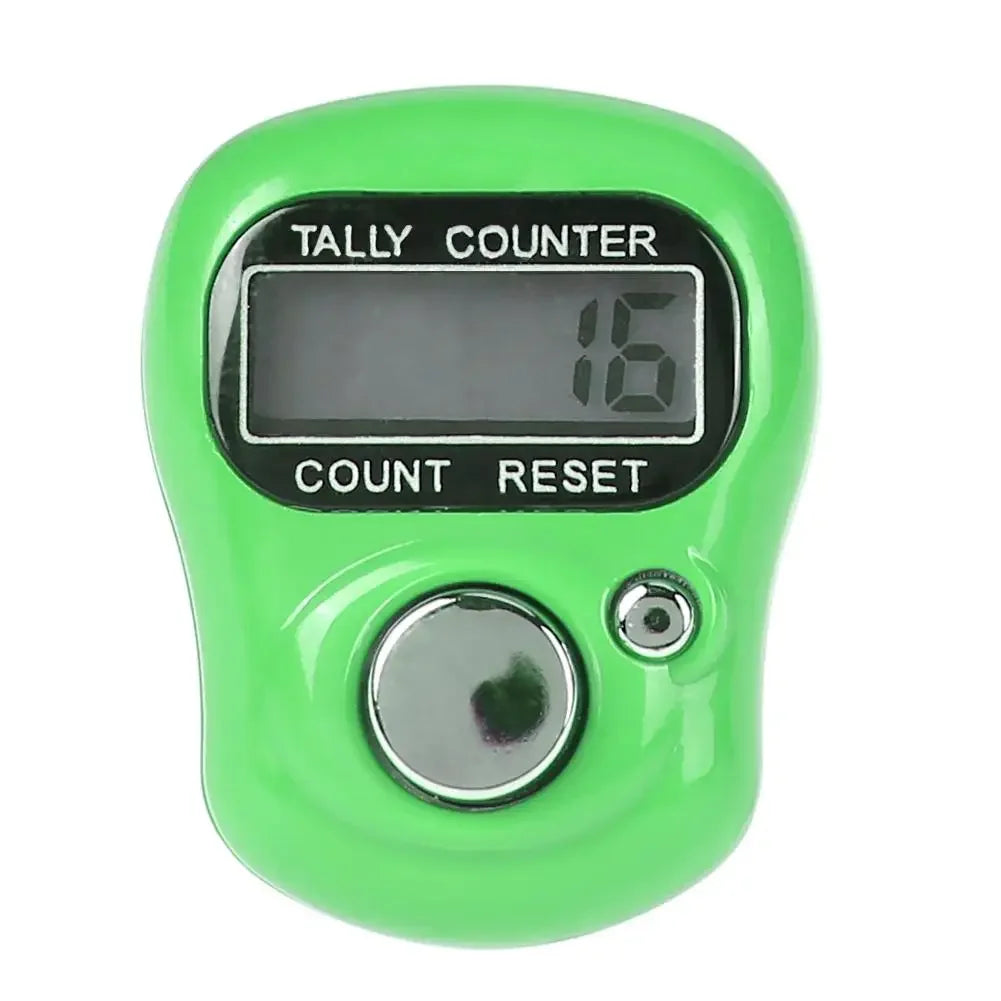 Mini Finger LCD Electronic Counter — Digital Counting Tool (0-99999) for Sewing, Knitting & Weaving