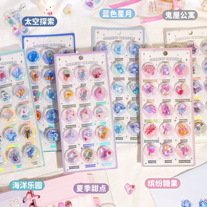 3D Capsule Glue Stickers – Kawaii DIY Diary, Mobile Phone & Camera Decoration, Cute Relief Stickers