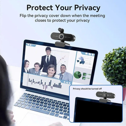 EMEET C60E Webcam | 4K/2K/1440P/1080P USB Autofocus Camera for Video Calls & Conferences