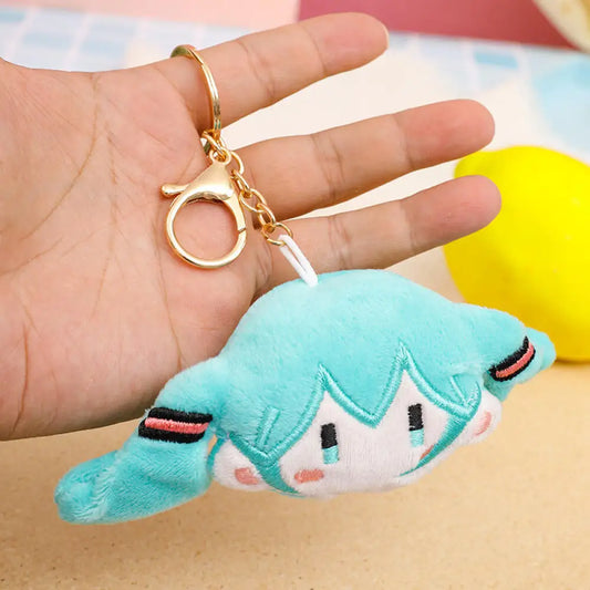 Hatsune Miku Plush Doll Keychain – Cute Anime Stuffed Pendant Accessory Gift