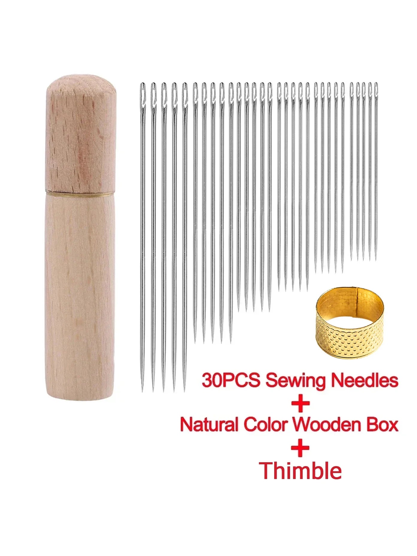 Side Hole Blind Sewing Needles – Stainless Steel Self-Threading Hand Sewing Pins for DIY & Home Use