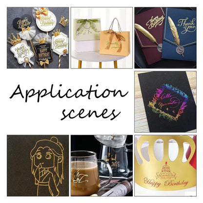 USB Heated Foil Pen Set – Hot Foil Tool for Scrapbooking, Card Making & Craft Drawing