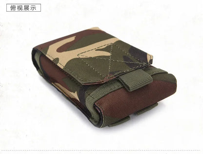Waterproof Outdoor Camo Tactical Phone Holder – Nylon Waist Belt EDC Hunting Bag