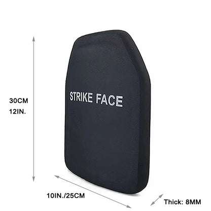 Lightweight Tactical Bullet-Proof Plate - 10x12In Anti Bullet Board, NIJ Level IIIA, UHMWPE, Level 3A Backpack Armor Panel